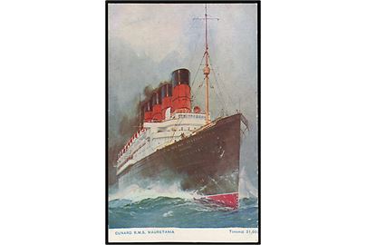 Mauretania, S/S, Cunard Line.