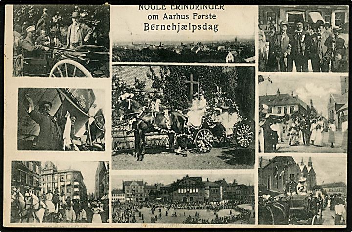 Aarhus. Motiver fra den første Børnehjælpsdag i 1907. J.J.N. no. 1025.