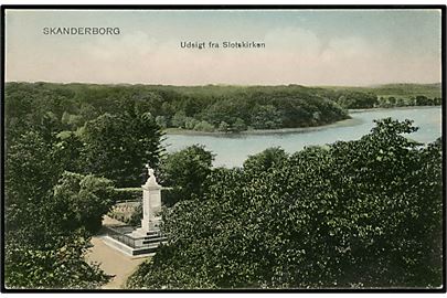 Skanderborg, udsigt fra slotskirken. Stenders no. 3917.