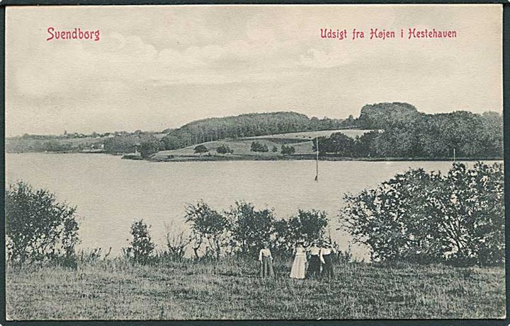 Svendborg, udsigt fra Højen i Hestehaven. W.K.F. no 1050.