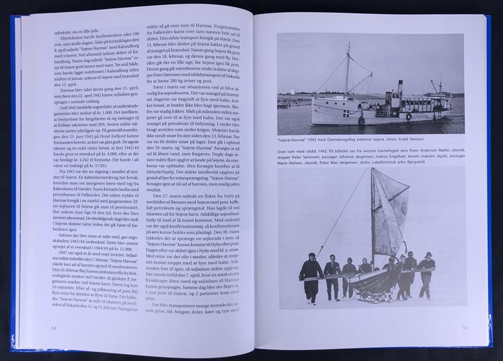 Færgerne til Sejerø og Nekselø ved Preben Jensen. 152 sider illustreret søfartshistorie. Næsten ubrugt eksemplar.