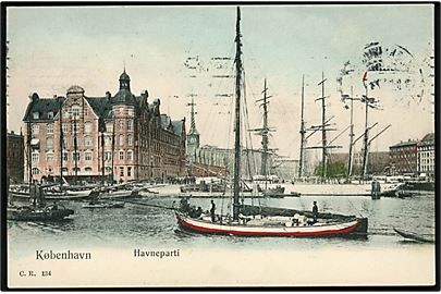 Købh., Havneparti. C.R. no. 134.