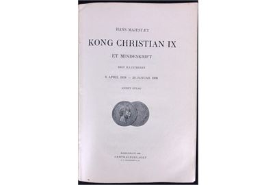 Kong Christian IX. 80 sider illustreret mindeskrift.