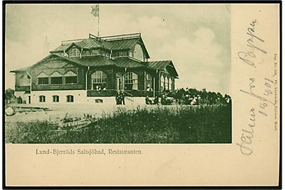 Lund-Bjerröds Saltsjöbad, Restauranten. P. Lindstedt no. 184.