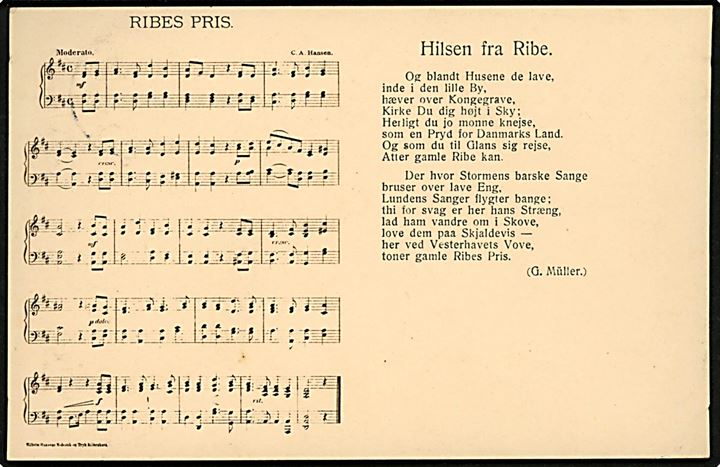 Ribe, Ribes Pris. H. Bentzons u/no. 