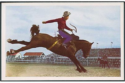 No. 66. Ride ´Em, Cowboy! Reproduced from Flexichrome, Photo Burkell, Calgary. G. Morris Tay!or, Vancouver, Canada.