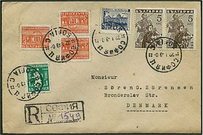 Rec. brev fra Bulgarien d. 22.1.1949 til Brønderslev.