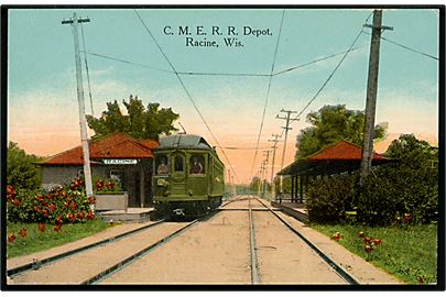 USA, Wisconsin, Racine, C.M.E.R.R. Depot. No. 7232.