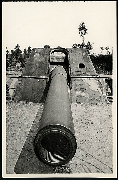 Belgien, Leugenboom med den tyske kanon Lange Max fra 1. verdenskrig.