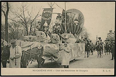 Frankrig, Mi Carême 1906 Char des Matelottes de Gourgain. 