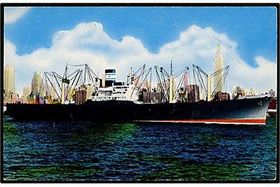 Ward Line handelsskib i New York. Ruter til Cuba og Mexico. 