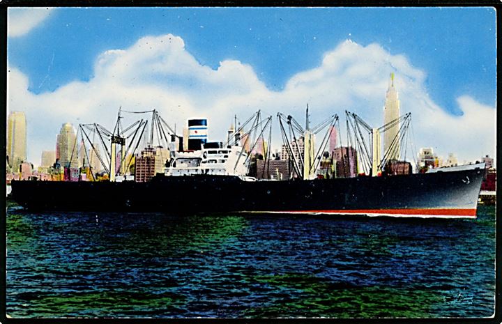 Ward Line handelsskib i New York. Ruter til Cuba og Mexico. 