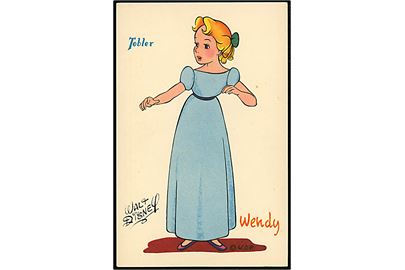 Walt Disney. Wendy fra Peter Pan. Fransk reklame for Tobler chokolade. Georges Lang, Paris u/no.