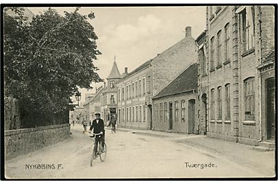 Nykøbing F., Tværgade. Stenders no. 12424.