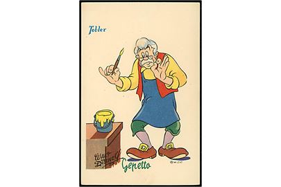 Walt Disney. Gepetto (Pinocchio). Fransk reklame for “Tobler” chokolade. Georges Lang, Paris u/no.