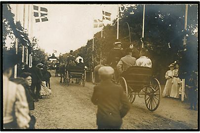 Ringkøbing, fra kongebesøget d. 2.8.1920. Fotokort u/no.