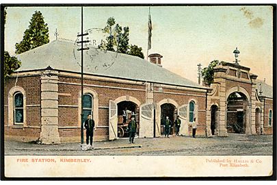 Kimberley Fire Station, Frankeret med Cape of Good Hope ½d Edward VII fra Kimberley d. 2.3.1901 til Cape Town.