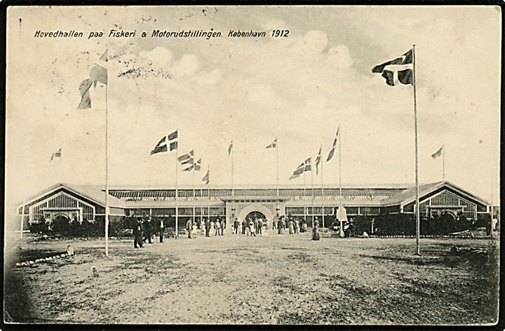 Kbh., Hovedhallen på Fiskeri og Motorudstillingen 1912. 