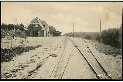 Langesø jernbanestation. H. Schmidt u/no.