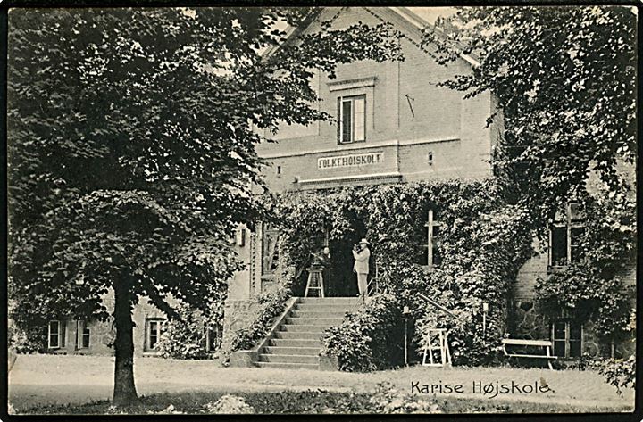 Karise Højskole. Karise Bog- & Papirhandel no. 6856.