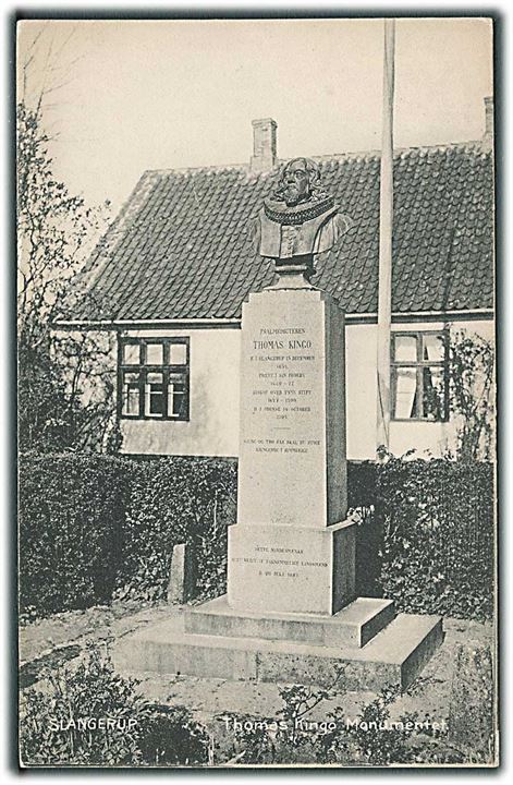 Thomas Kingo Monumentet i Slangerup. Stenders no. 5727.
