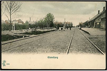 Glamsbjerg Jernbanestation. P. Alstrup no. 3322.