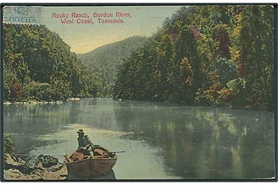 Rocky Reach, Gordon River, West Coast, Tasmania. Spurling & Son no. 526.