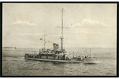 Marine. “Skjold”, kystforsvarsskib. C. Nielsen u/no. Kvalitet 8