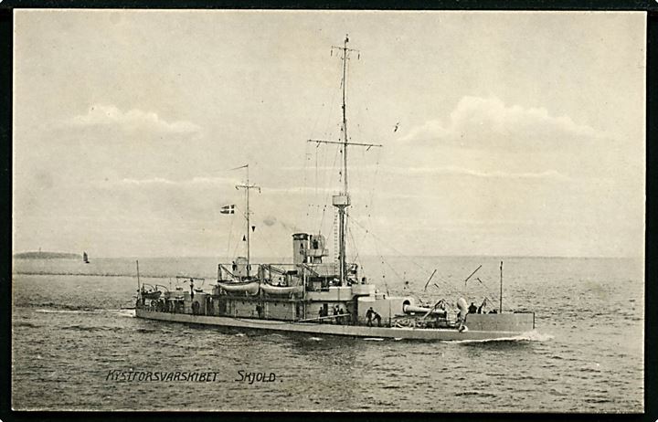 Marine. “Skjold”, kystforsvarsskib. C. Nielsen u/no. Kvalitet 8