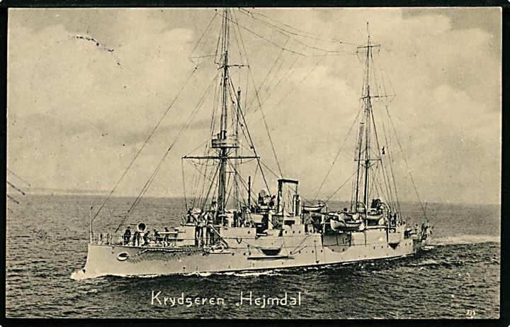 Marine. “Heimdal”, krydser. A. P. Nielsen u/no. Kvalitet 8
