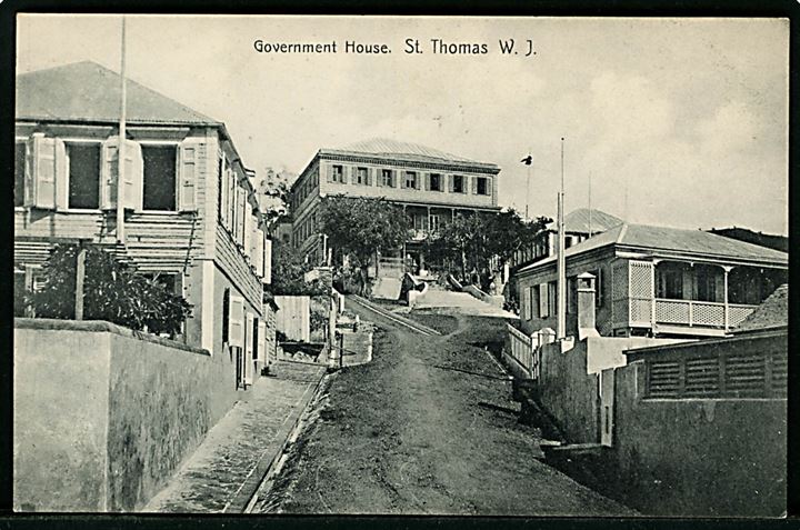 D.V.I., St. Thomas, Government House. Edw. Fraas u/no. Kvalitet 9