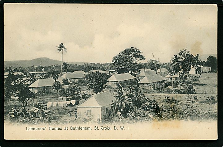 D.V.I., St. Croix, Bethlehem, Labourers’ Homes. Lightbourn St. Croix no. 25. Kvalitet 7
