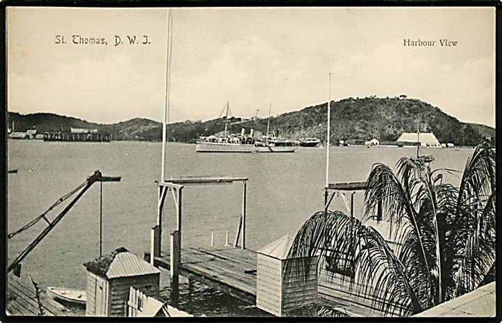D.V.I., St. Thomas Harbour View. Lightbourn serie no. 58.