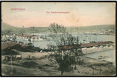 Kristiania. Fra Fæstningsbryggen. N.J. no. 168.