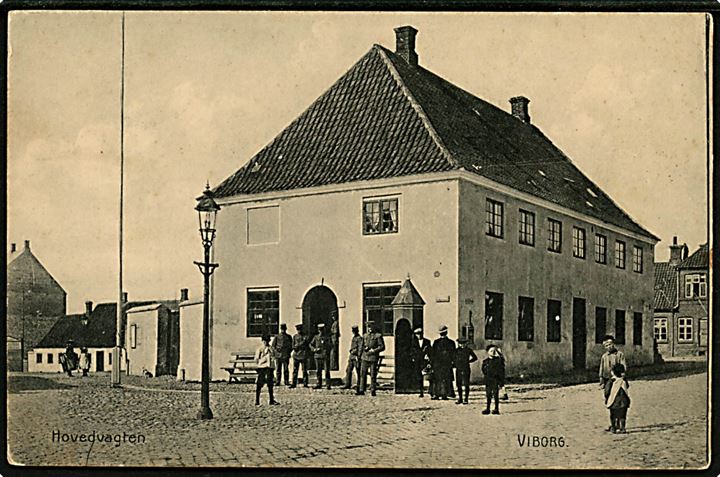 Viborg, Hovedvagten med soldater. Flensborg Lager u/no.