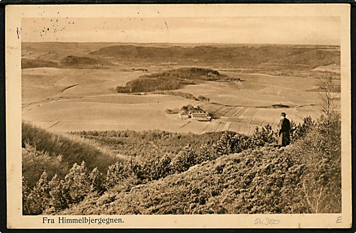 5 øre Chr. X på brevkort annulleret med stjernestempel GJEDVED og sidestemplet Horsens d. 28.9.1916 til Thorshavn på Færøerne. Uden ank.stempel.