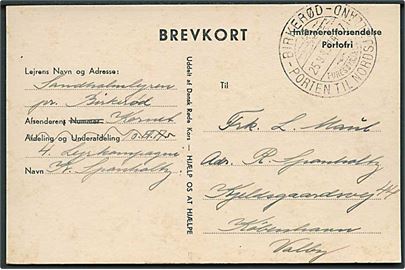 Ufrankeret fortrykt interneret forsendelse med turist stempel fra Birkerød d. 25.9.1943 til København. Fra interneret kornet i Sandholmlejren.