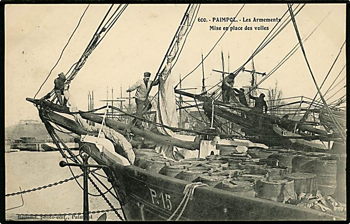 Frankrig, Paimpol, franske fiskefartøjer. No. 600.