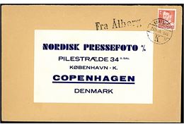 30 øre Fr. IX på skibsbrev annulleret København K. d. 25.11.1959 og sidestemplet Fra Ålborg til Nordisk Pressefoto A/S i København.