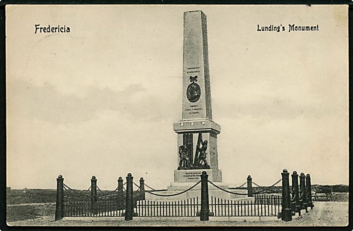 Fredericia, Lunding's Monument. U/no.