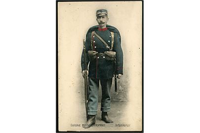 Danske Militæruniformer, Infanterist. Stenders no. 5838.