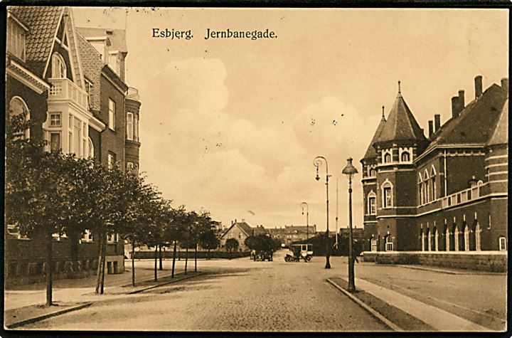 Esbjerg. Jernbanegade. C.J.C. u/no. 