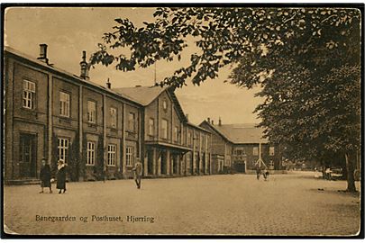 Hjørring, banegård og posthus. L. Christensen no. N7349 22.