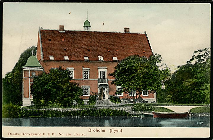 Broholm, Fyn. Danske Herregaarde, F. & B. No. 126.