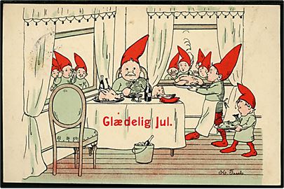 Helga Tesch: Julemaden serveres for Nissefar. E.F.P. no. 700/20.