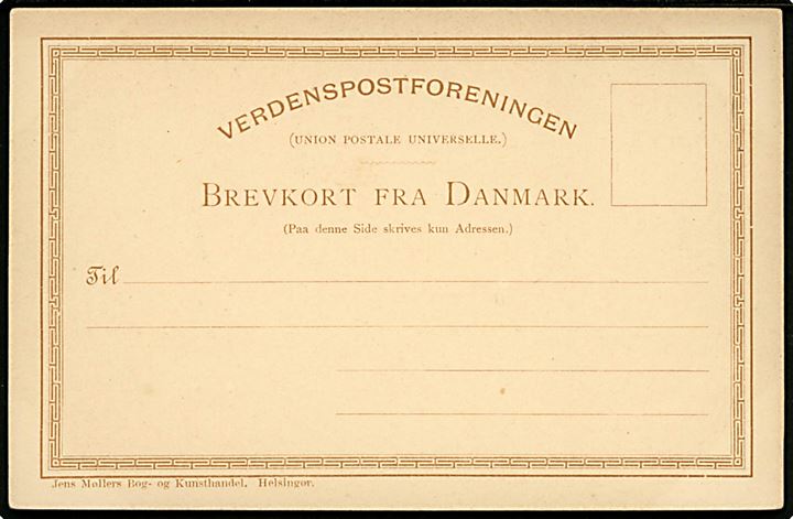 Alexander Svedstrup: Udsigt med Sundet og Kronborg. Jens Møllers Bog- og Kunsthandel, Helsingør U/no. Katalog JM1 fra 1888.