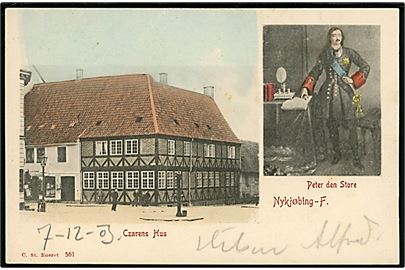 Nykøbing Falster. Czarens Hus og Peter den Store. Stenders no. 561.
