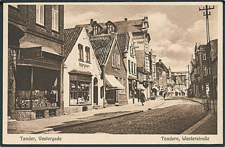 Vestergade i Tønder. Heinrich Nissens Kunsthandel u/no.