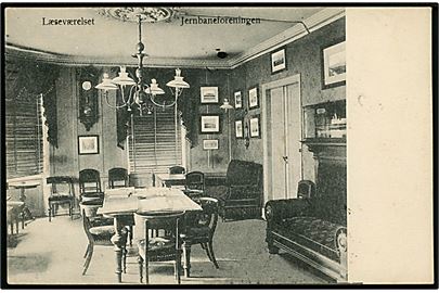 Købh., Jernbaneforeningen, Læseværelset. O. Petersen no. 1014.
