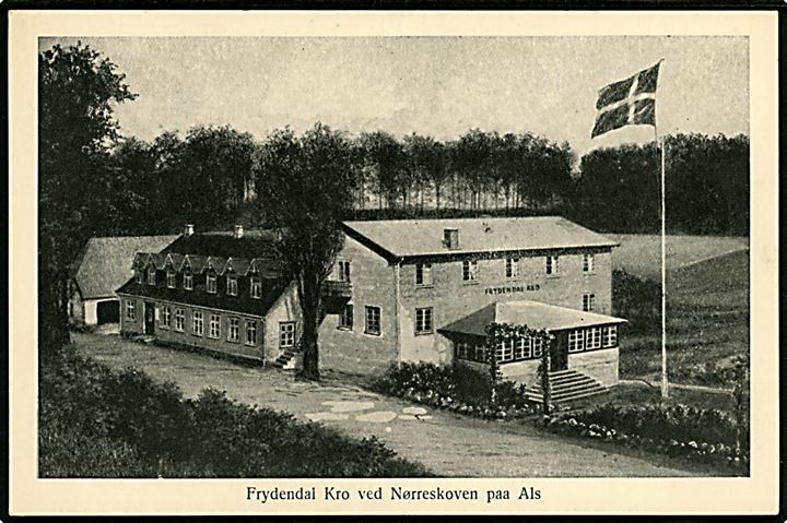 Frydendal kro ved Nørreskoven på Als. C. C. Biehl no. 992.